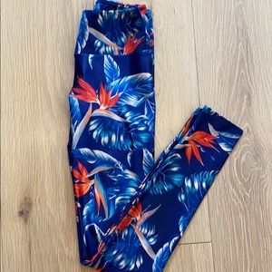 Goldsheep Birds of Paradise Workout Legging